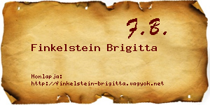 Finkelstein Brigitta névjegykártya